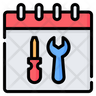 free maintenance schedule icons