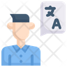 male translator logo