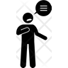 man saying icon download