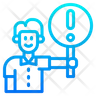 free holding sign icons