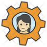 female product manager icon