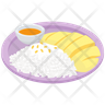 mango sticky rice icons