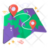 camping map logo