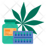 organic marijuana symbol