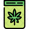 marijuana bag icons