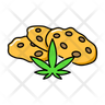 marijuana cookies icons