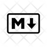 icon for markdown