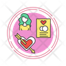 marriage certificate icons