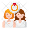 marriage lesbian icon svg