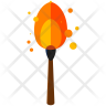 free burning match icons