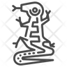 mayan lizard logo
