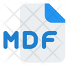 icon for mdf file