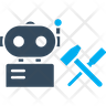 mechanic robot icons