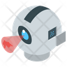 icon for mechanical robot eye