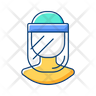 icons for ppe face shield