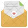 medical letter icon svg