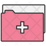 free medical report folder icons