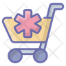 medical trolley icons