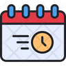 icons for meeting time and date