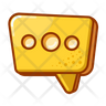 icons for message yellow