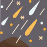 icon meteor shower