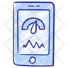 smartphone performance meter symbol