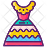 mexican dress icon svg