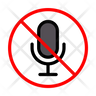 mike not allowed symbol
