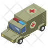 icons of military ambulance