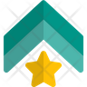 army star badge icon