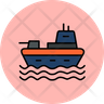 military ship icon png