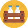 icon for milk bottle crate