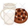 icons of milk cookie