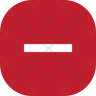 minus button symbol