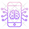 artificial intelligence mobile icon svg