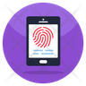 icons of mobile fingerprint