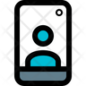 mobile front camera icon svg