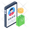 icon for online user profile