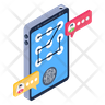 phone pattern lock icon
