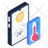 mobile temperature icon