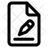 icon for modify document