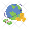 business money rotation icon png