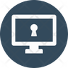 monitor lock icon
