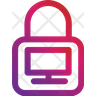 monitor lock icon png