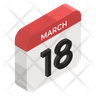 monthly calendar icons free