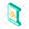 icon om symbol
