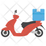 motorbike delivery icon