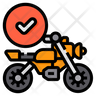 icon for motorcycle check