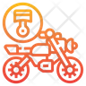 free motorcycle piston icons
