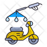 motorcycle wash icon